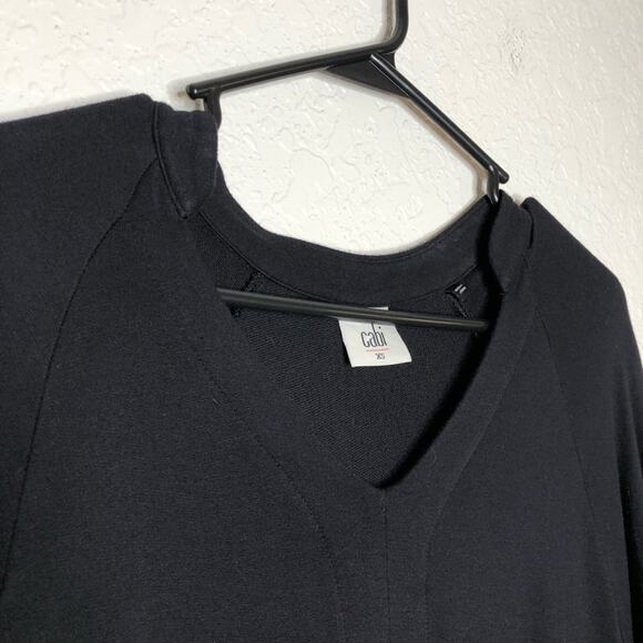 Cabi Gala black v neck knit tunic top size Extra Small XS #3415 - Picture 6 of 13